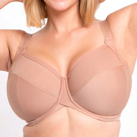 Womens Plus Size Minimizer Bra Full Coverage Non Padded Underwire Female Breathable Plus Size Lingerie 34 36 38 40 42 DD E F G H - HER SHOP