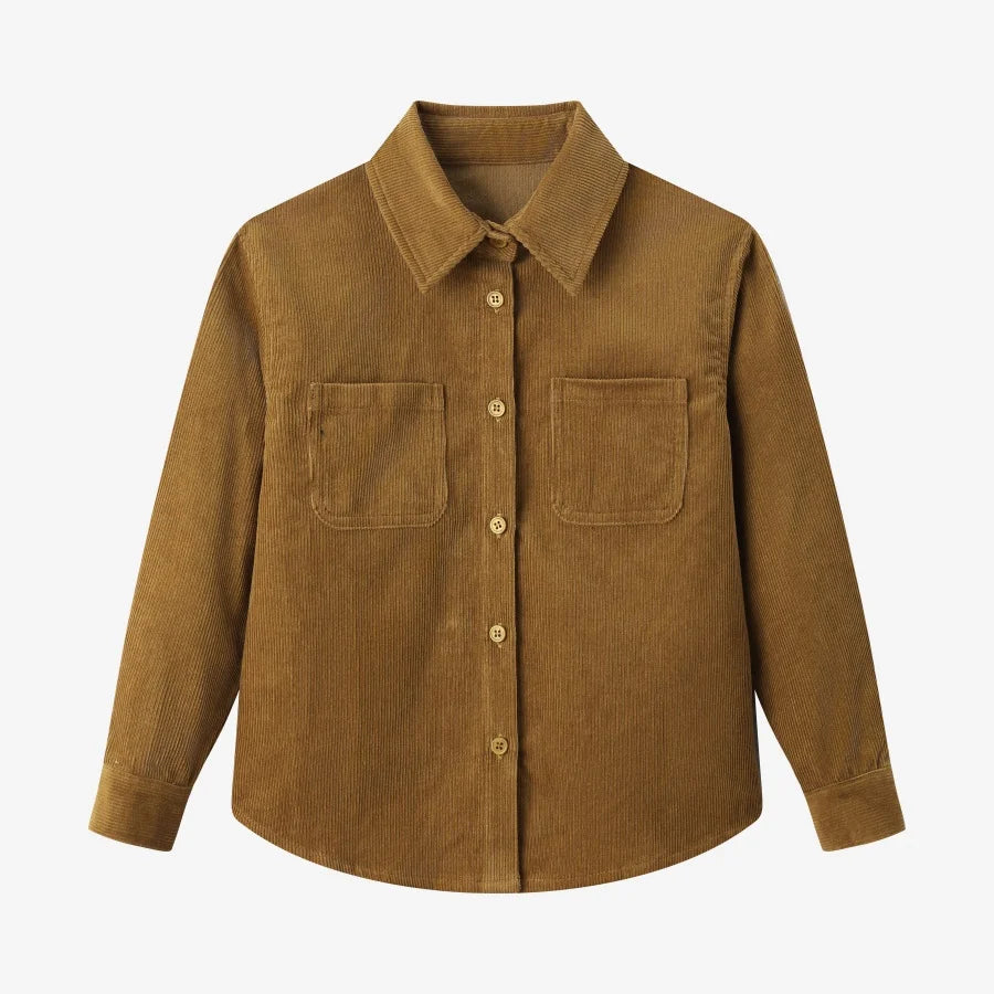 Family Matching Corduroy and Sweatshirt Outfits for Kids