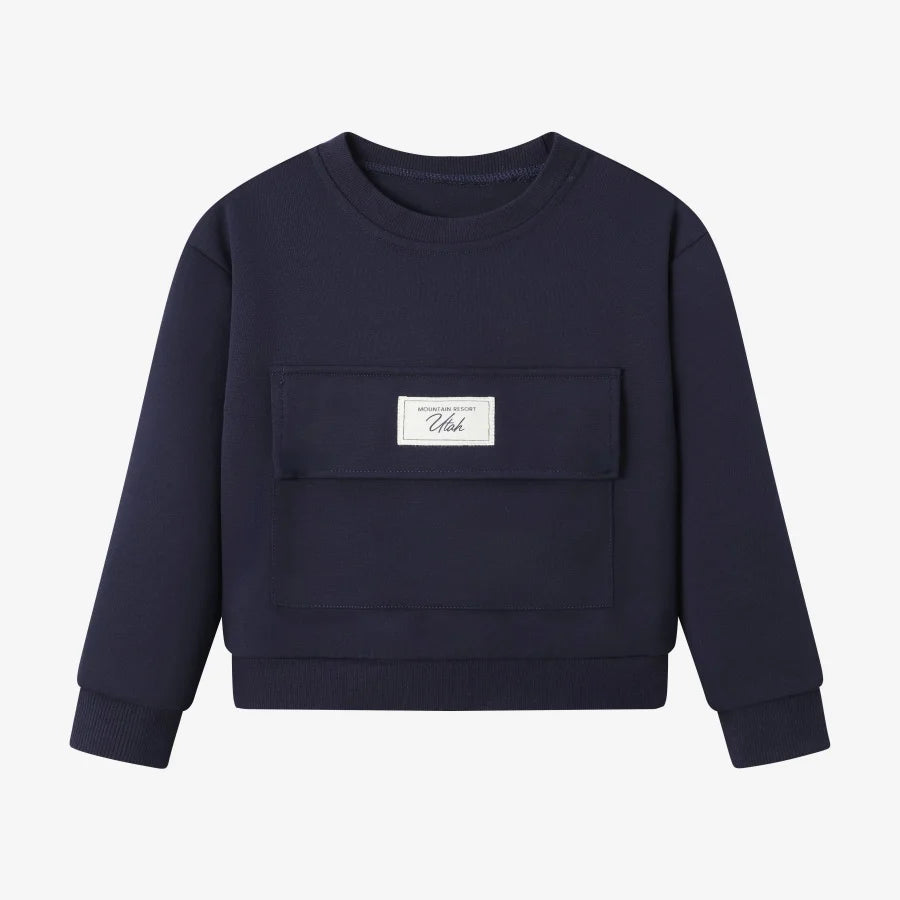 Family Matching Corduroy and Sweatshirt Outfits for Kids