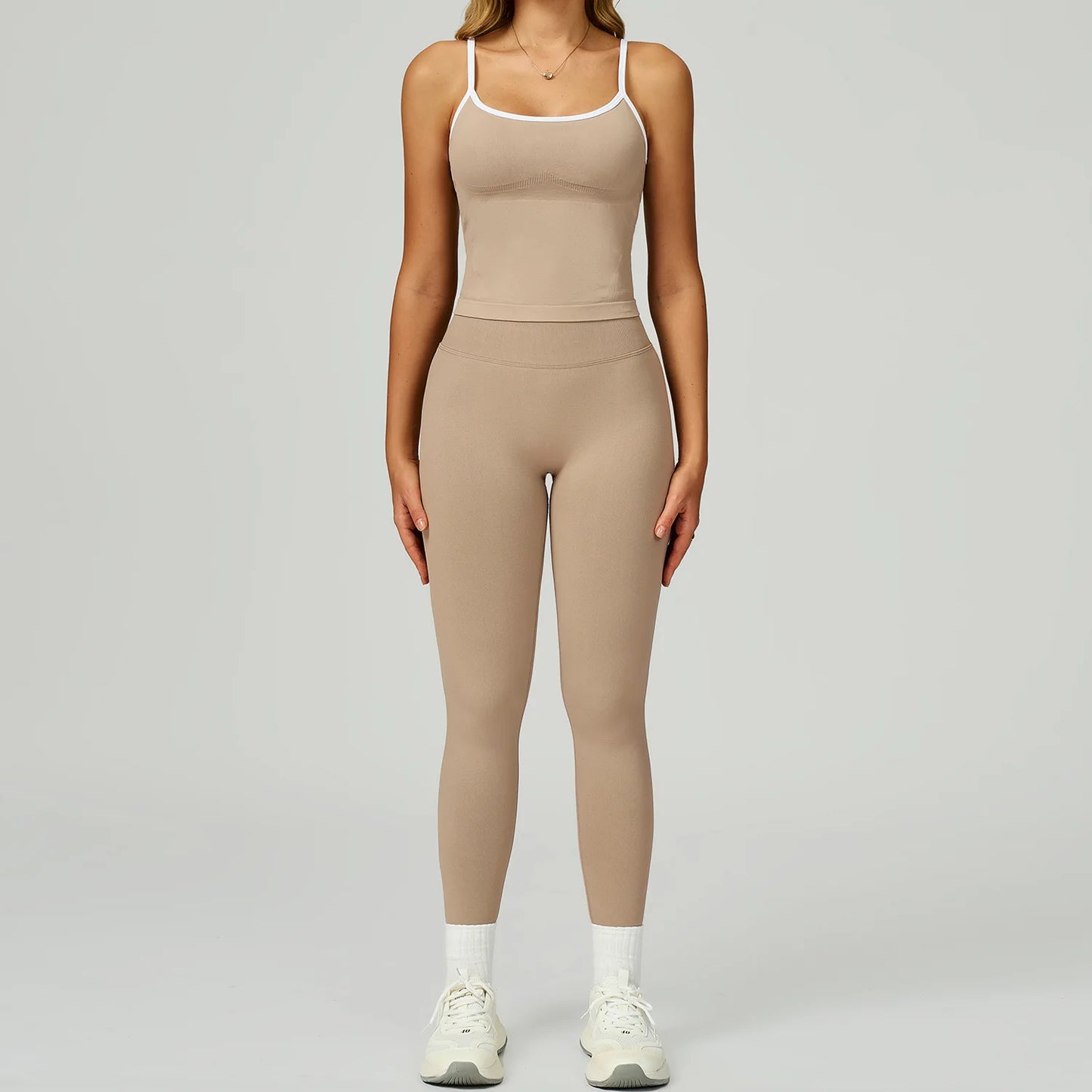 Seamless Yoga Set 2PCS Gym Workout Clothes Women Tracksuit Push Up Bra High Waist Leggings Fitness Top Sportswear Sports Suits