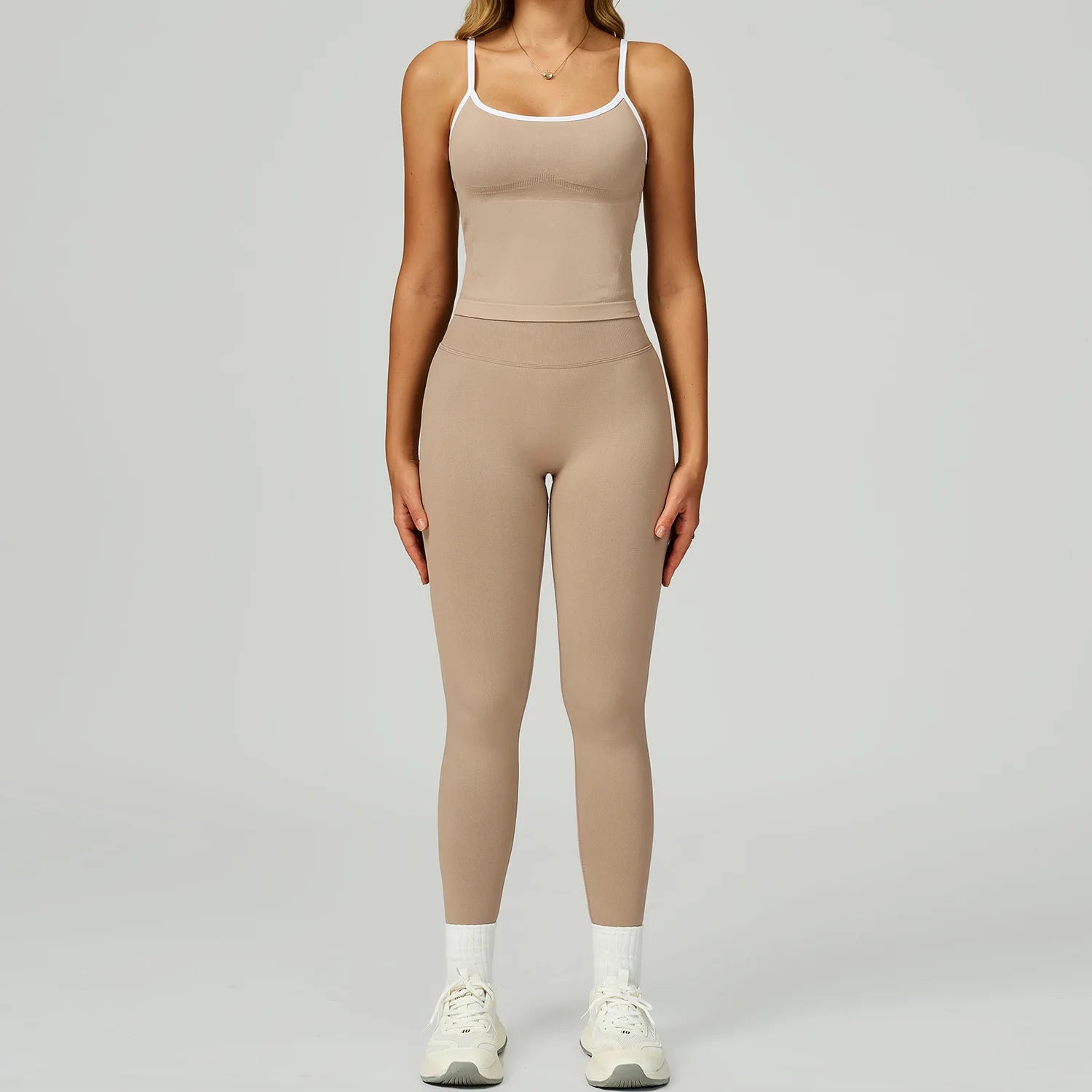 Seamless Yoga Set 2PCS Gym Workout Clothes Women Tracksuit Push Up Bra High Waist Leggings Fitness Top Sportswear Sports Suits