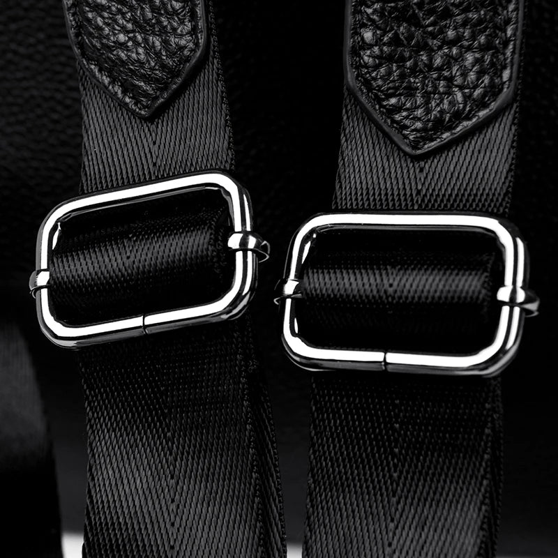 Genuine Leather Women's Backpack Fashion and Elegant Bag Soft Leather Solid Backpack Zipper Comfortable Bag For Ladies Designer