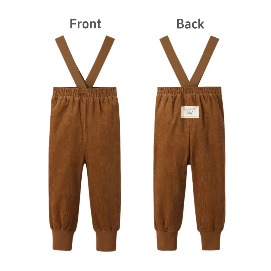 Family Matching Corduroy and Sweatshirt Outfits for Kids