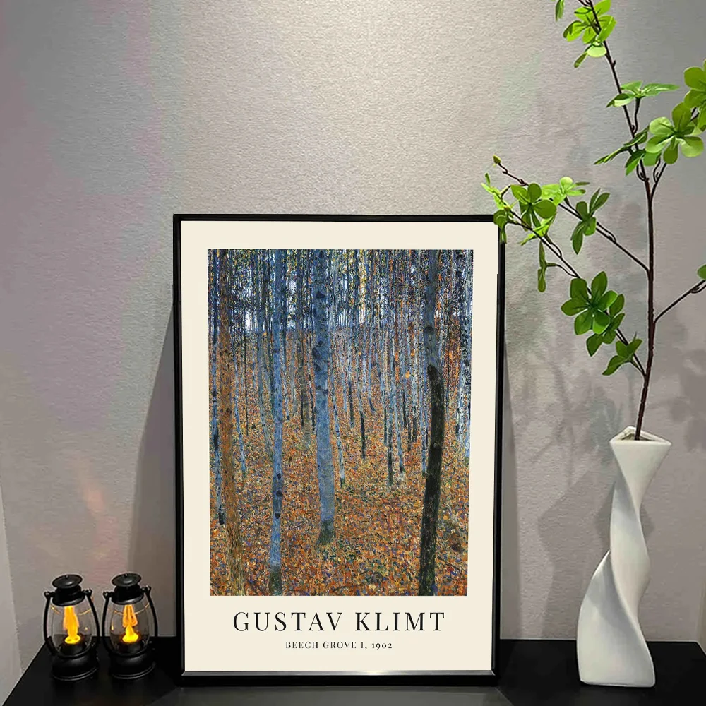 G-Gustav Klimt Poster Wall Art Print Poster Decorative Mural Modern Home Decor Birthday Gift Unframed Canvas Garage Room