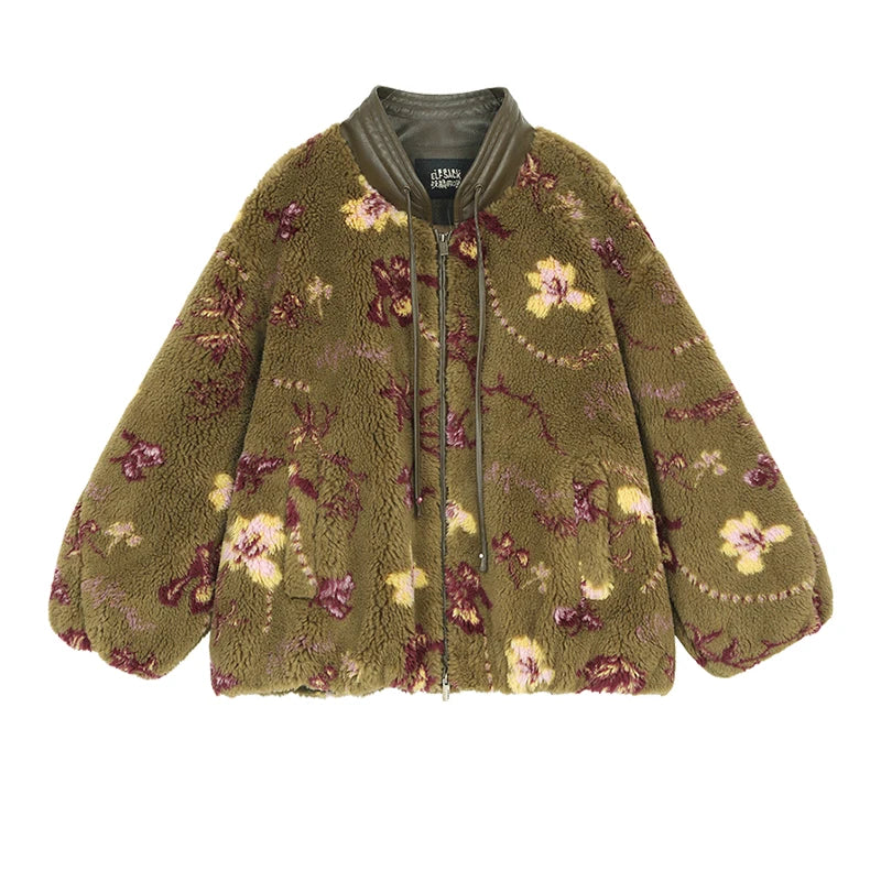 New Arrivals Floral Graphic Coat For Women