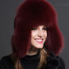 Beautiful Women's Natural Raccoon or Fox Fur Ushanka Hat