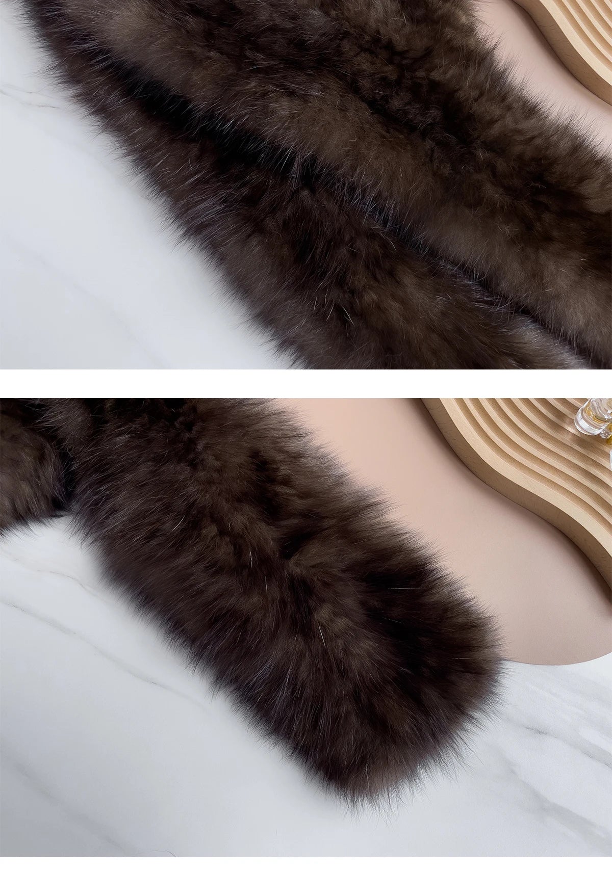 2025 Lady Real Sable Fur Hat Scarf Winter Warm Fluffy 100% Natural Sable Fur Hat Scarves Women Knitted Genuine Fur Cap Shawl
