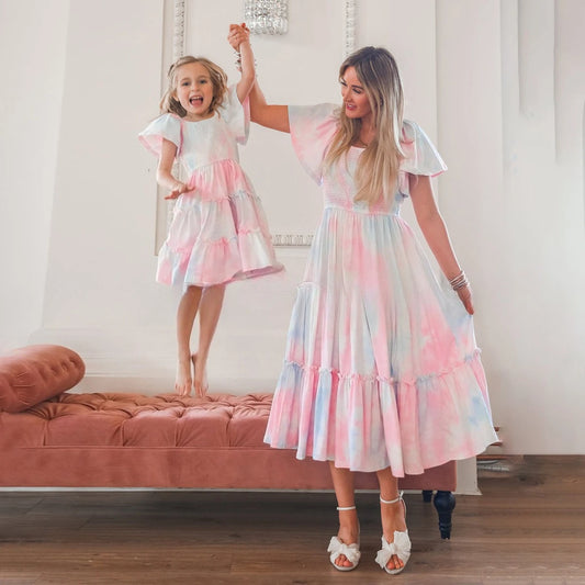 Bohemian Mom and Daughter Matching Summer Dress Set – Beach Family Outfits for Women & Girls - HER SHOP®
