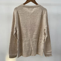 Wool Blend Alma Heart Jacquard Knit Jumper