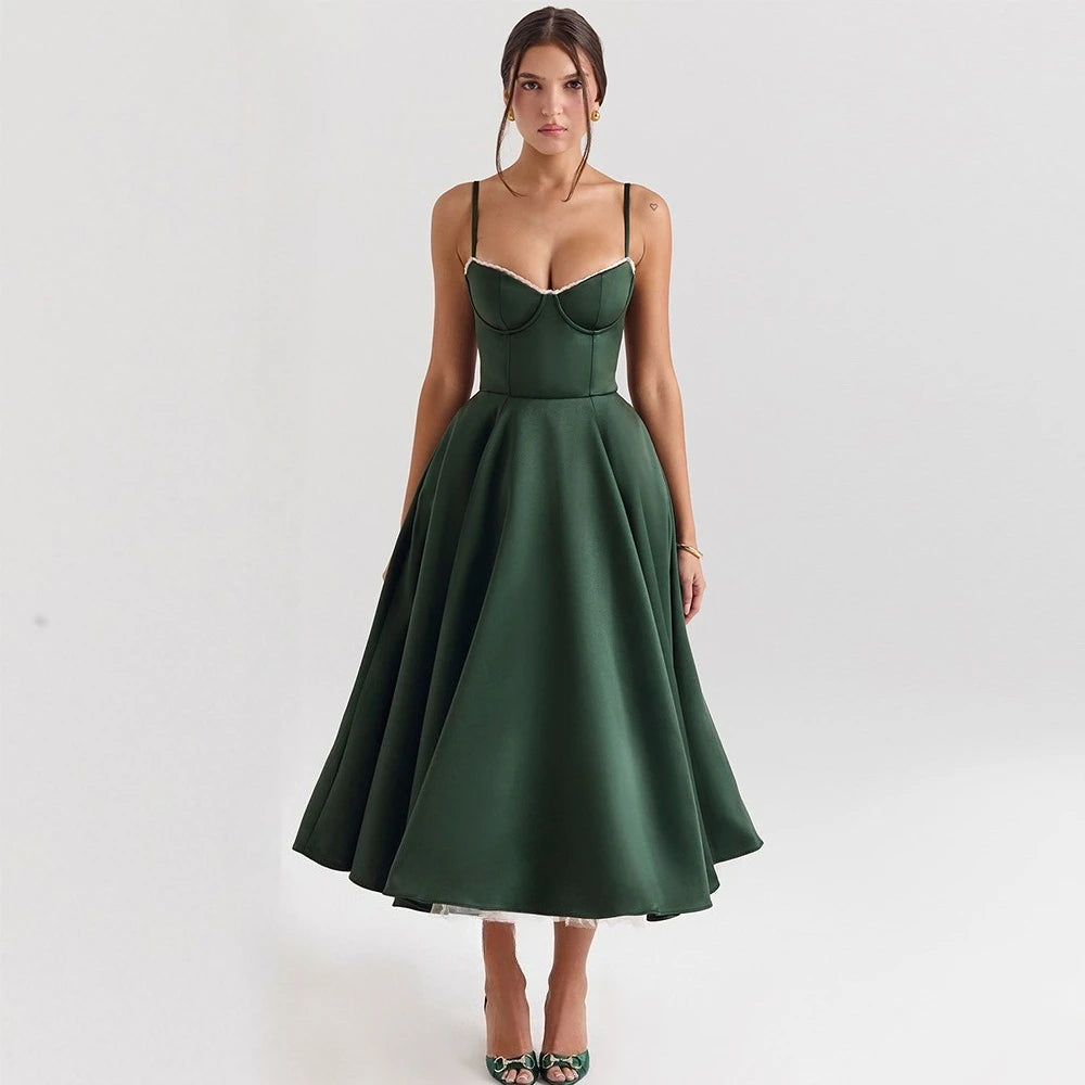 Summer Green Floral Print Bodycon Dress – Sexy Mesh, High Slit, Elegant Women’s Party & Wedding Guest Dress - HER SHOP