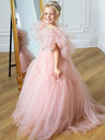 Sequin 3D Floral Knee-Length Flower Girl Dress – HER SHOP