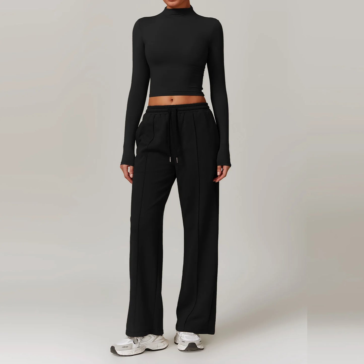 Sportswear 2 Pieces Yoga Set Gym Clothes Sportswear Yoga Suits For Women Fitness Set Tracksuits Sports Long Sleeved Gym Trousers