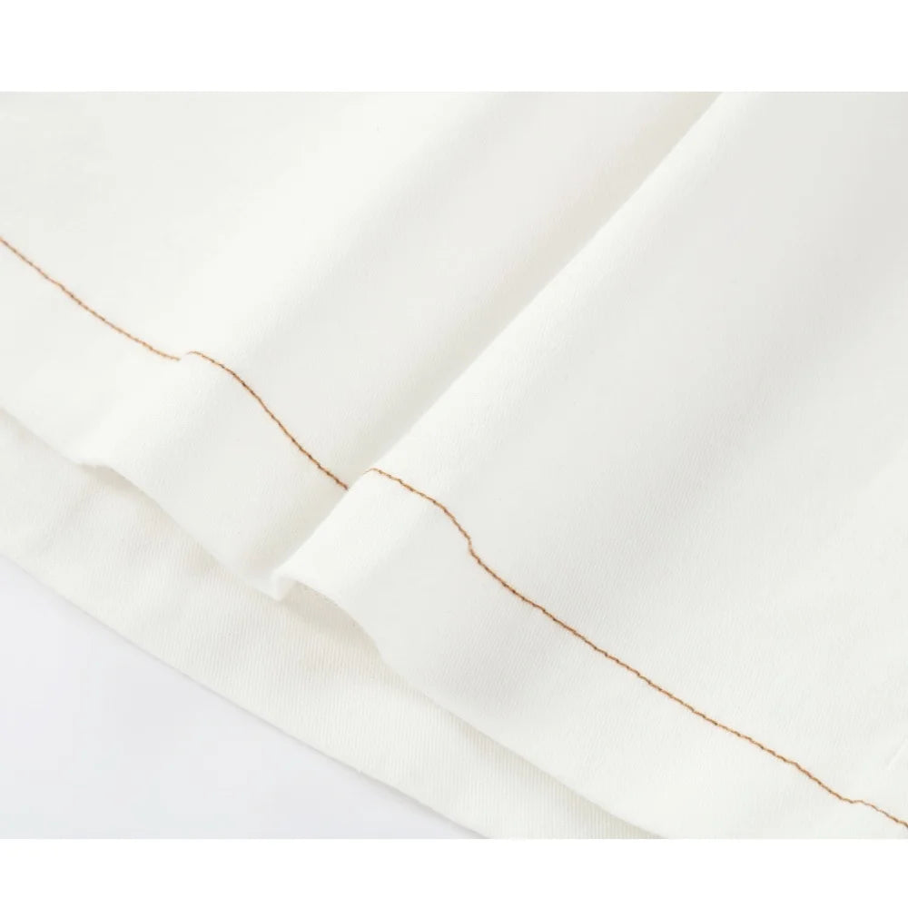 White Denim Collection – Cotton Jeans, Denim Jumpers, Skirts & Shirts for Girls, Boys & Family Matching Outfits