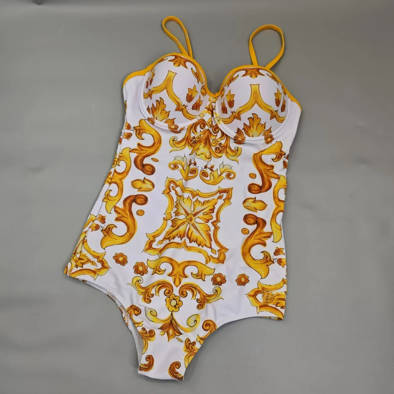 Mommy and Me Color Block Hollow Waist One-Piece Swimsuit