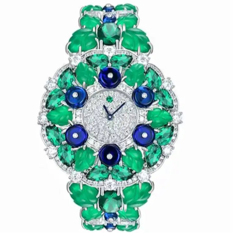 Luxury Woman Bracelet Gemstone Wristwatch 925 Sterling Silver Original High Quality Bracelet Elegant Woman Quartz Watch - HER SHOP