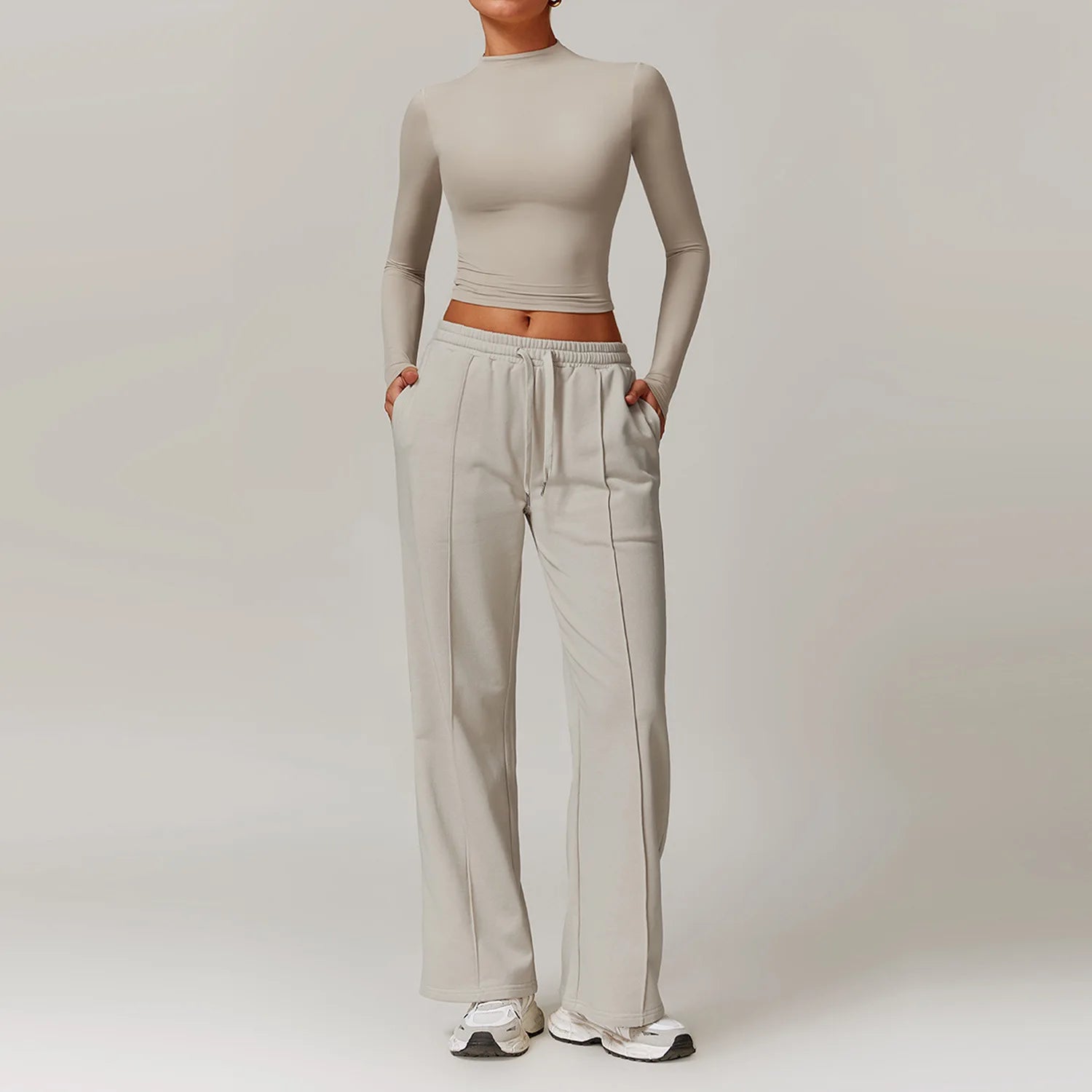 Sportswear 2 Pieces Yoga Set Gym Clothes Sportswear Yoga Suits For Women Fitness Set Tracksuits Sports Long Sleeved Gym Trousers