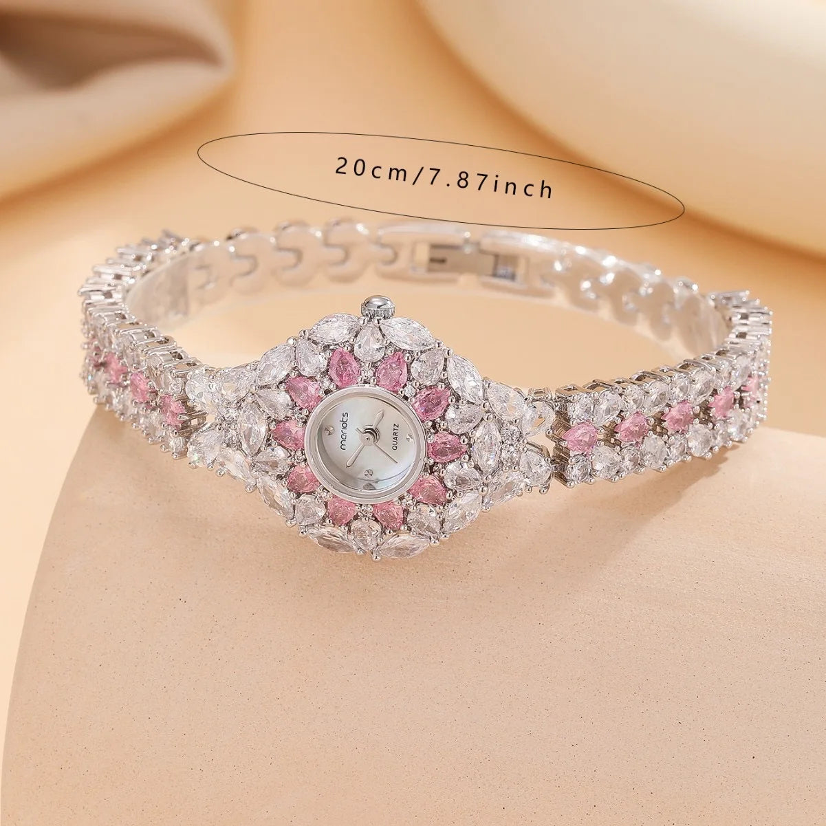 Luxury Fashion Simple Design Romantic Sweet Style Bracelet Watch For Women Wedding Party Dating Jewelry Gift Watch Accessories