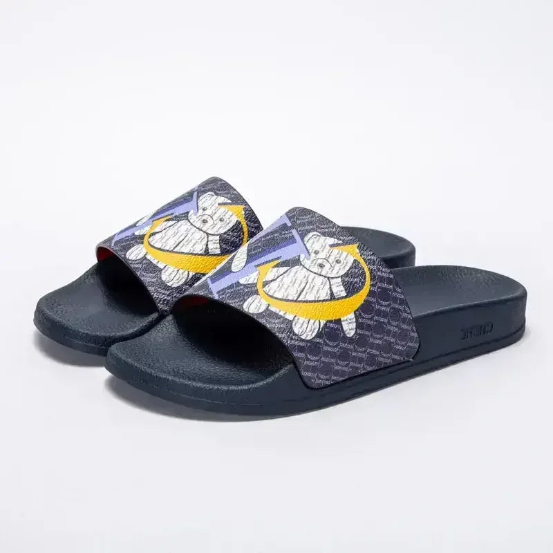 Luxury Brand Women's Slippers Classic Letter Printed Design Simple Casual New PVC Outdoor Fashion Women's Flip Flops - HER SHOP