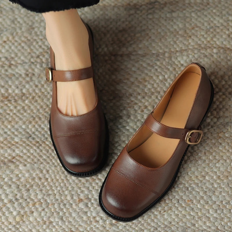 Women's Loafers – Casual Genuine Leather Flats, Student Footwear, Creepers, Oxford Shoes, Large Sizes up to 45–48