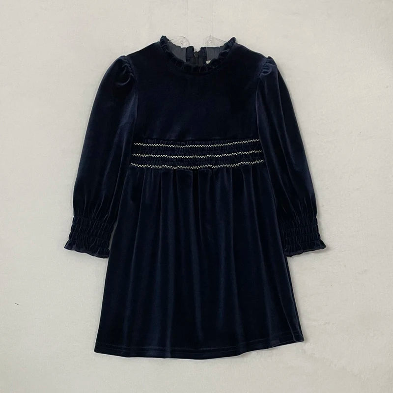 Smocked Velvet Knit Collection - Family Matching Outfits with Girls' Dress, Baby Romper, Boys' Top, Pants & Blazer