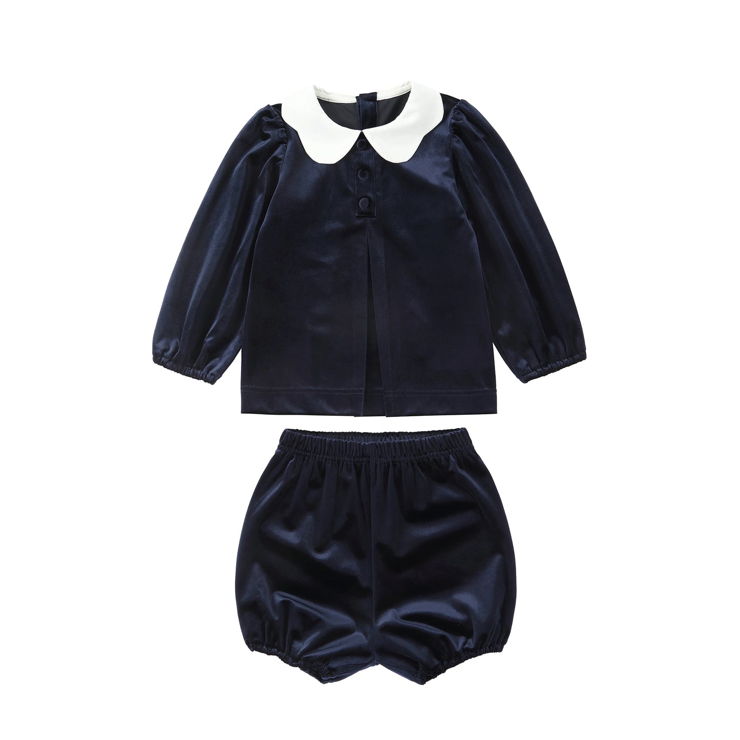 Family Matching Outfits with Girls' Velvet Dress, Baby Set, Floral Sweater & Boys' Overalls