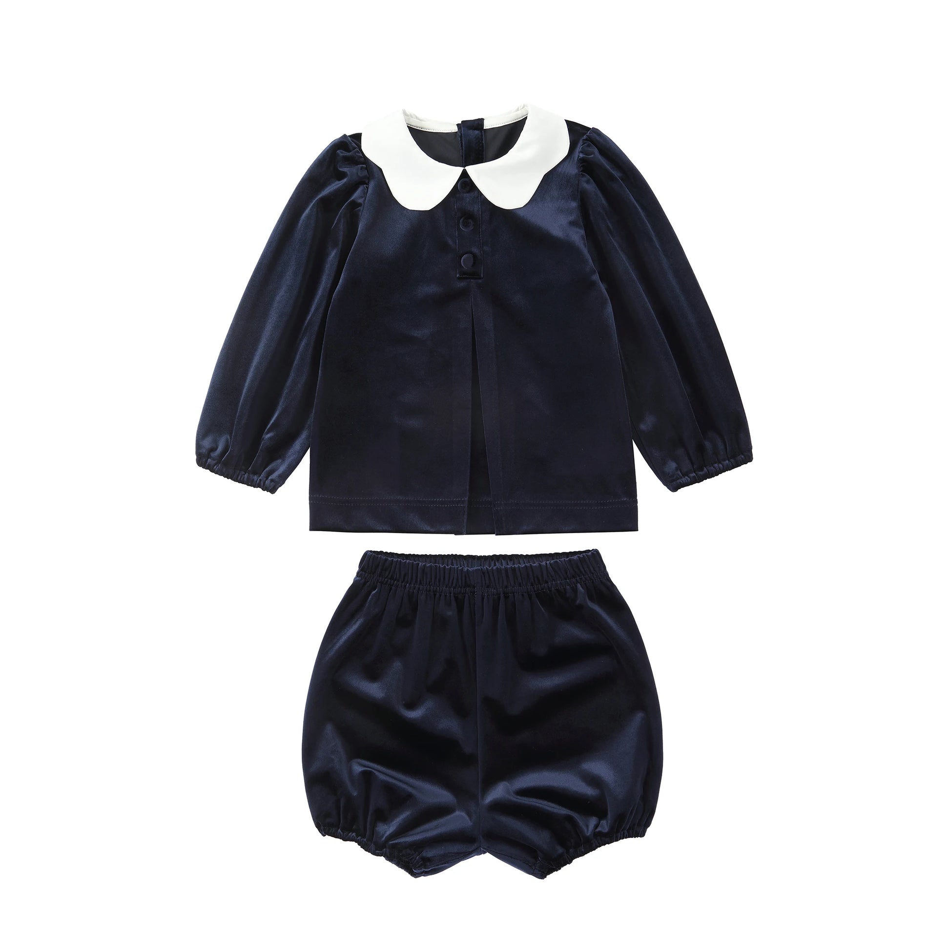 Family Matching Outfits with Girls' Velvet Dress, Baby Set, Floral Sweater & Boys' Overalls