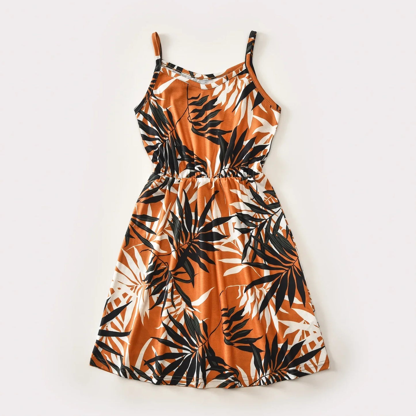 Floral Print Sling Dress for Mom and Daughter – Elegant Matching Slip Dresses for Summer