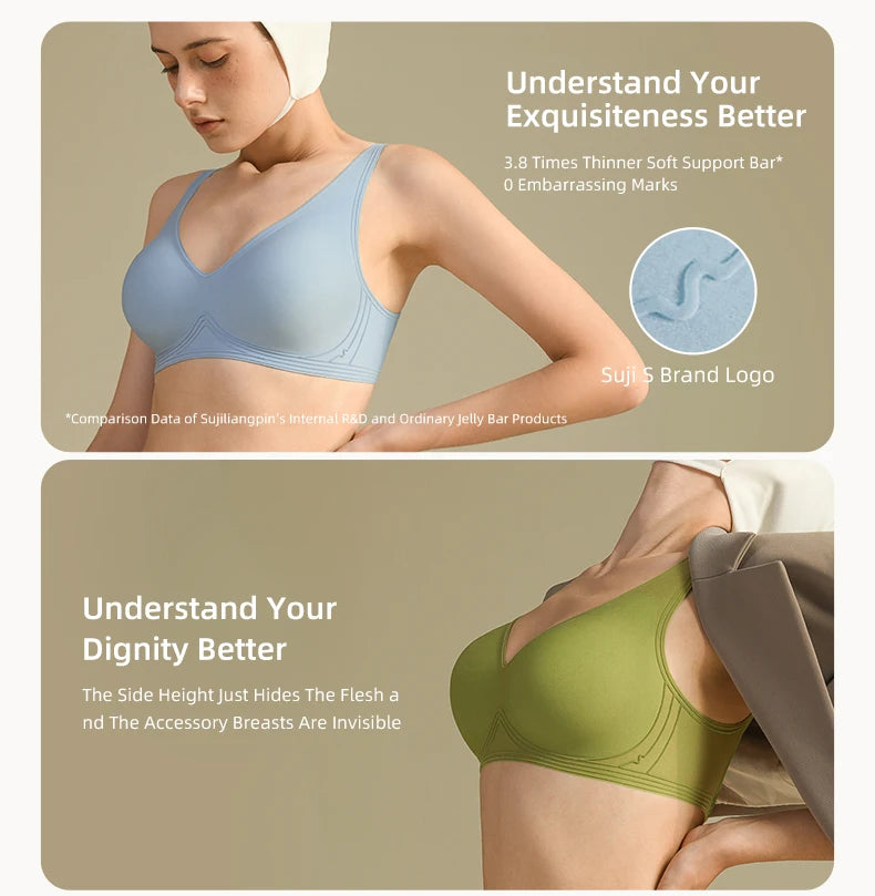 Seamless Push Up Bra for Women Wireless Padded Smooth Invisible Comfortable Bra Woman Breathable Bralettes Woman MX179