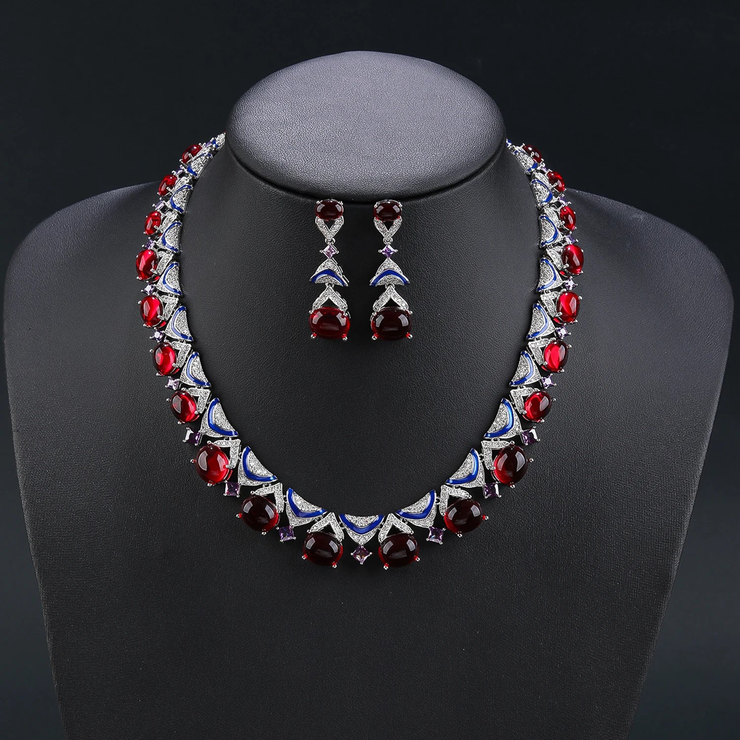 Luxury Cubic Zirconia Necklace & Earring Set for Women