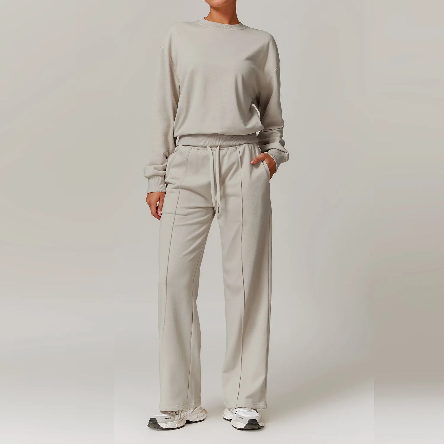 Sportswear 2 Pieces Yoga Set Gym Clothes Sportswear Yoga Suits For Women Fitness Set Tracksuits Sports Long Sleeved Gym Trousers