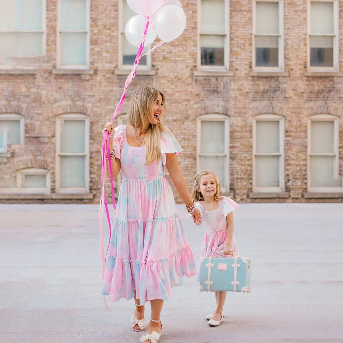 Bohemian Mom and Daughter Matching Summer Dress Set – Beach Family Outfits for Women & Girls