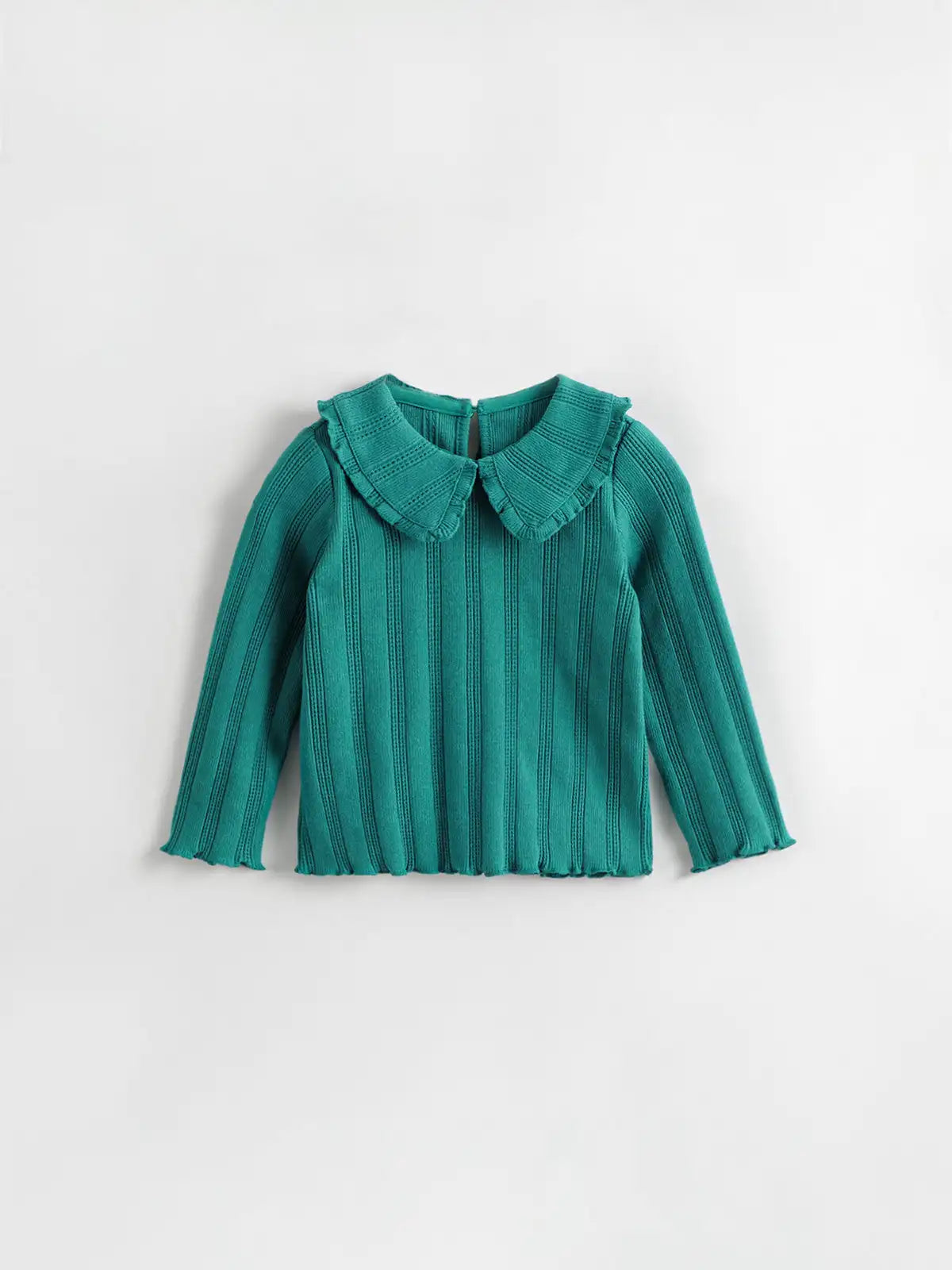 Toddler Girl Sweet Elegant Lace Collar Knit Long Sleeves T-Shirt for Autumn 551608