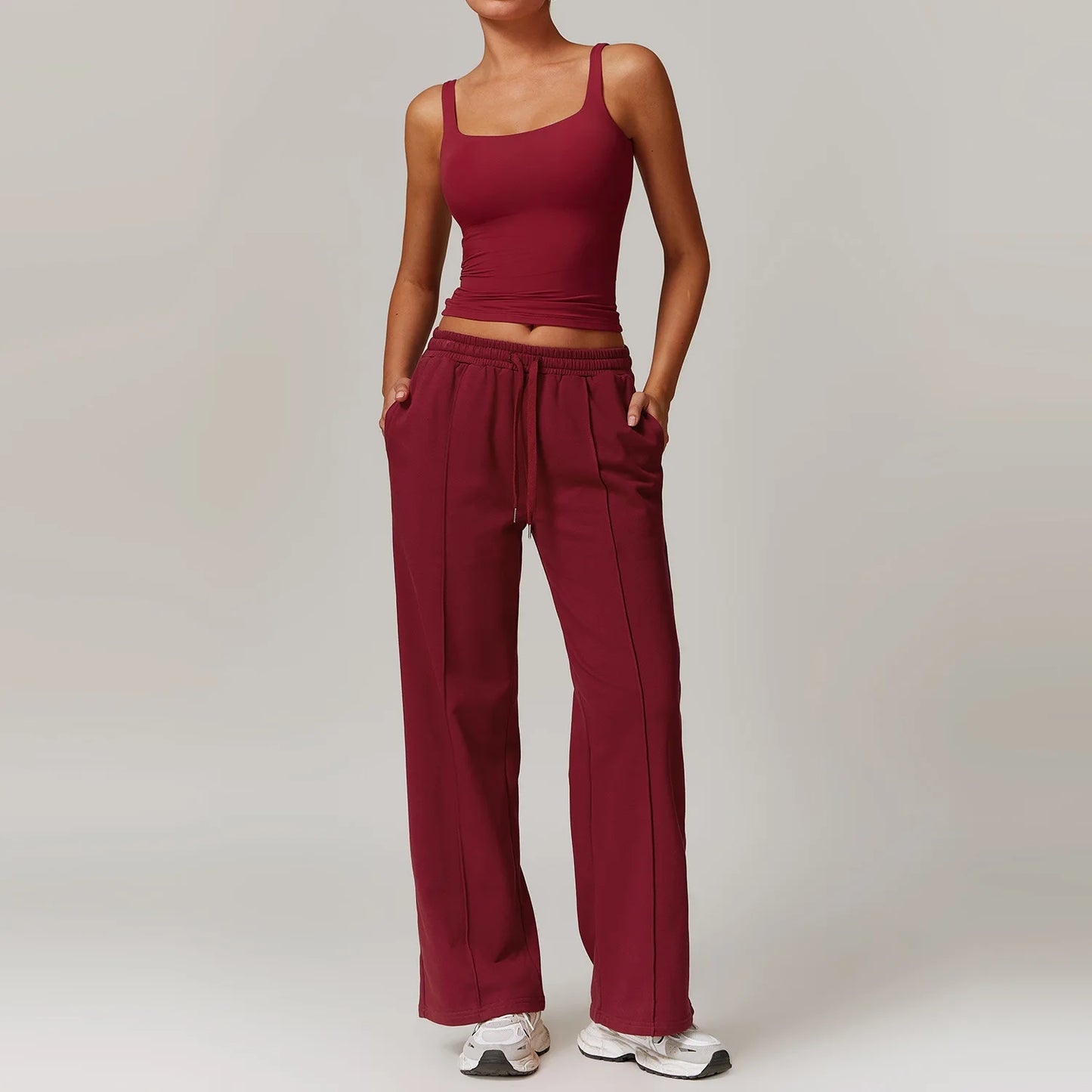 Sportswear 2 Pieces Yoga Set Gym Clothes Sportswear Yoga Suits For Women Fitness Set Tracksuits Sports Long Sleeved Gym Trousers