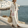 elegance vacation dress sleeve Elegant Bohemian Maxi – Summer V-Neck Short Casual Vacati – HER SHOP Pair it with ballet METALLICS Color:Natural Sandstone (1544) Alexis Dress in Wine