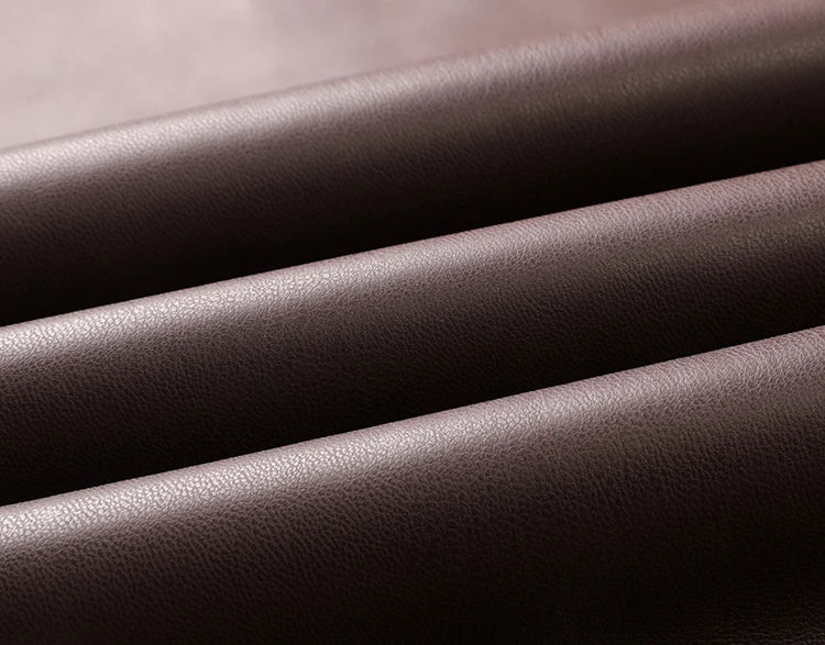 Fall Winter Fleece Loose Wide Leg Warm Leather Pants Women Button Pocket High Waist Thick PU Casual Straight Pants