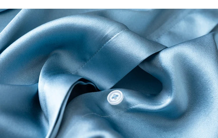 Women's 93% Mulberry Silk 7% Spandex 19 momme satin Silk Buttons down long sleeve shirt Top Blouse office work M L XL MM161