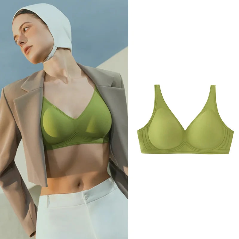 Seamless Push Up Bra for Women Wireless Padded Smooth Invisible Comfortable Bra Woman Breathable Bralettes Woman MX179
