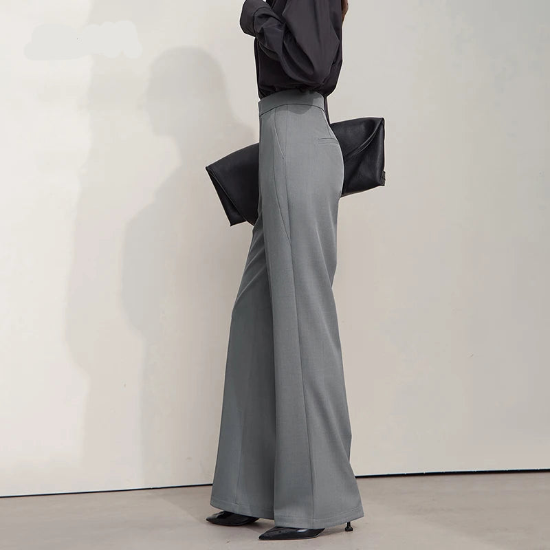 Minimalist Women’s High-Waist Pants – Elegant Office Lady Loose Trousers 2025 Autumn Collection - HER SHOP