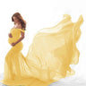 Ruffle One-Shoulder Maternity Dress