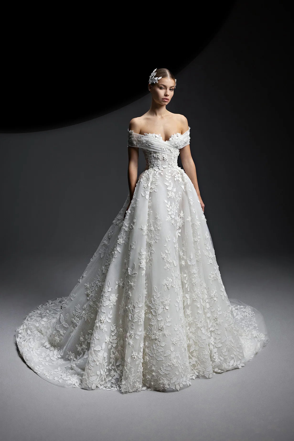 Vintage Lace Ball Gown Wedding Dress Bespoke Corset Design Elegant Vestido de Novia - HER SHOP