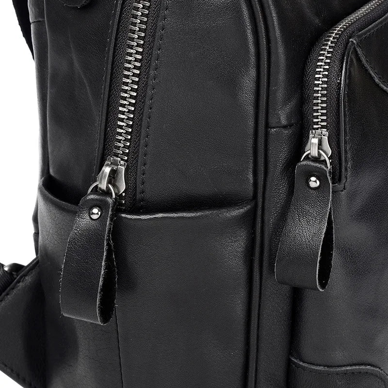 Causal Genuine Leather Backpack Women Real Cow Leather Travel Bags Fashion Ladies Leather Backpack