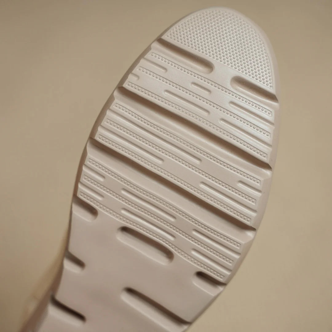 Women’s Sheepskin Slip-On Loafers – Round Toe Thick Sole Platform Flats for Everyday Comfort