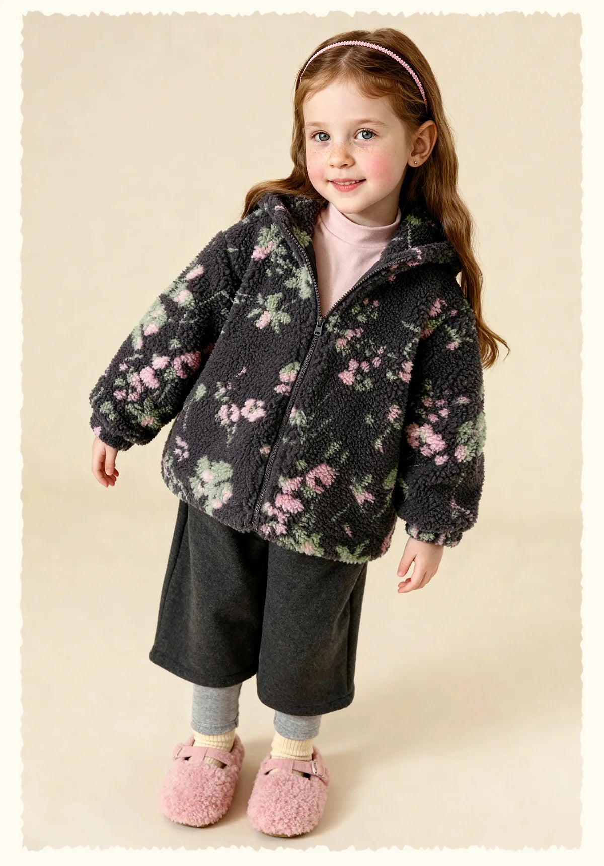 Kids Polar Fleece Bear Ear Hoodie – Winter Warm Zipper Jacket