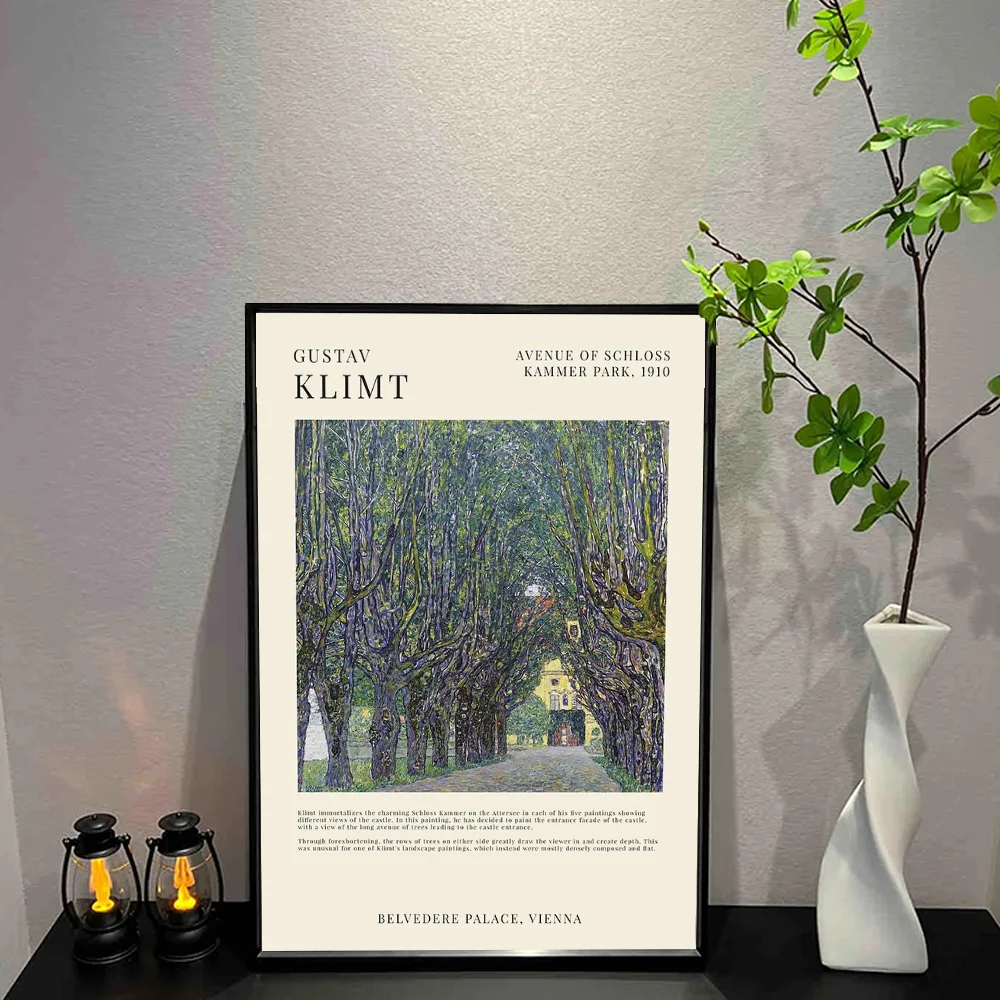 G-Gustav Klimt Poster Wall Art Print Poster Decorative Mural Modern Home Decor Birthday Gift Unframed Canvas Garage Room