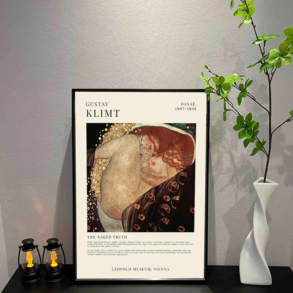 G-Gustav Klimt Poster Wall Art Print Poster Decorative Mural Modern Home Decor Birthday Gift Unframed Canvas Garage Room