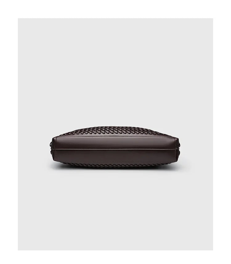 2025 New Women's Large Capacity Shopping Bag Tote Basket Woven Single Shoulder Fashion High End Handbag PU Leather Crossbody