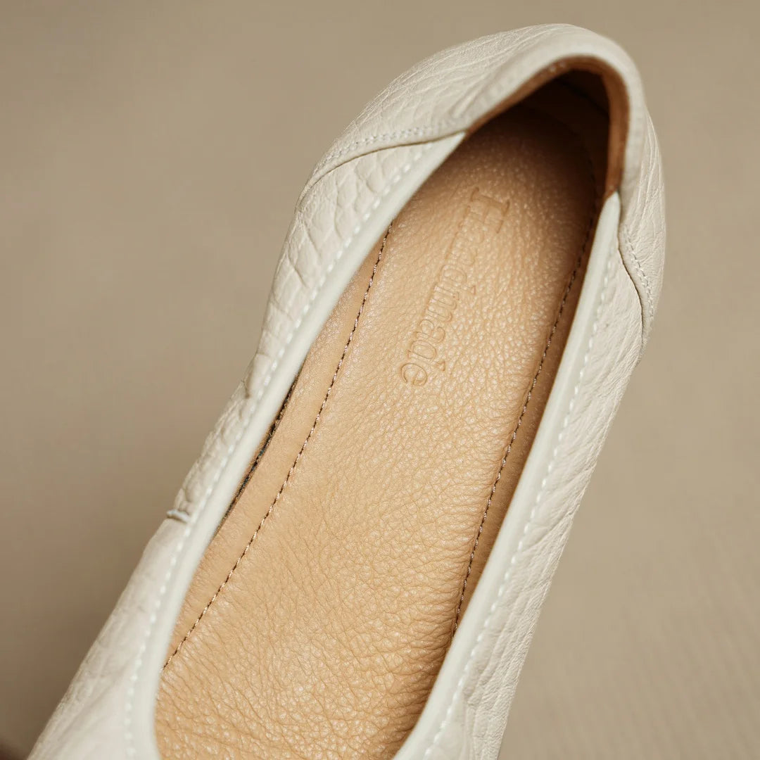 Women’s Sheepskin Slip-On Loafers – Round Toe Thick Sole Platform Flats for Everyday Comfort