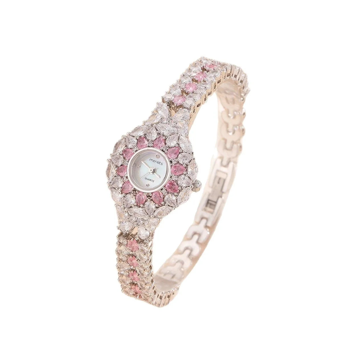 Luxury Fashion Simple Design Romantic Sweet Style Bracelet Watch For Women Wedding Party Dating Jewelry Gift Watch Accessories