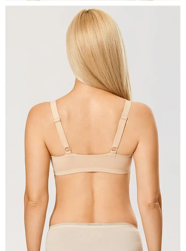 Front Button Women Bras Lady underwear Lace Summer Full Cup Thin Underwire Bras