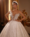 Exquisite Pearls Wedding Dresses: Custom-Made Lace V-Neck Bridal Gowns with Beaded Sequin Detailing – Vestido de Novia
